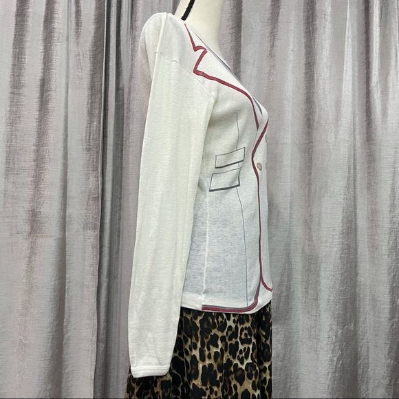 VINTAGE Suit Print Retro Long Sleeve Shirt 😊 - Picture 3 of 11